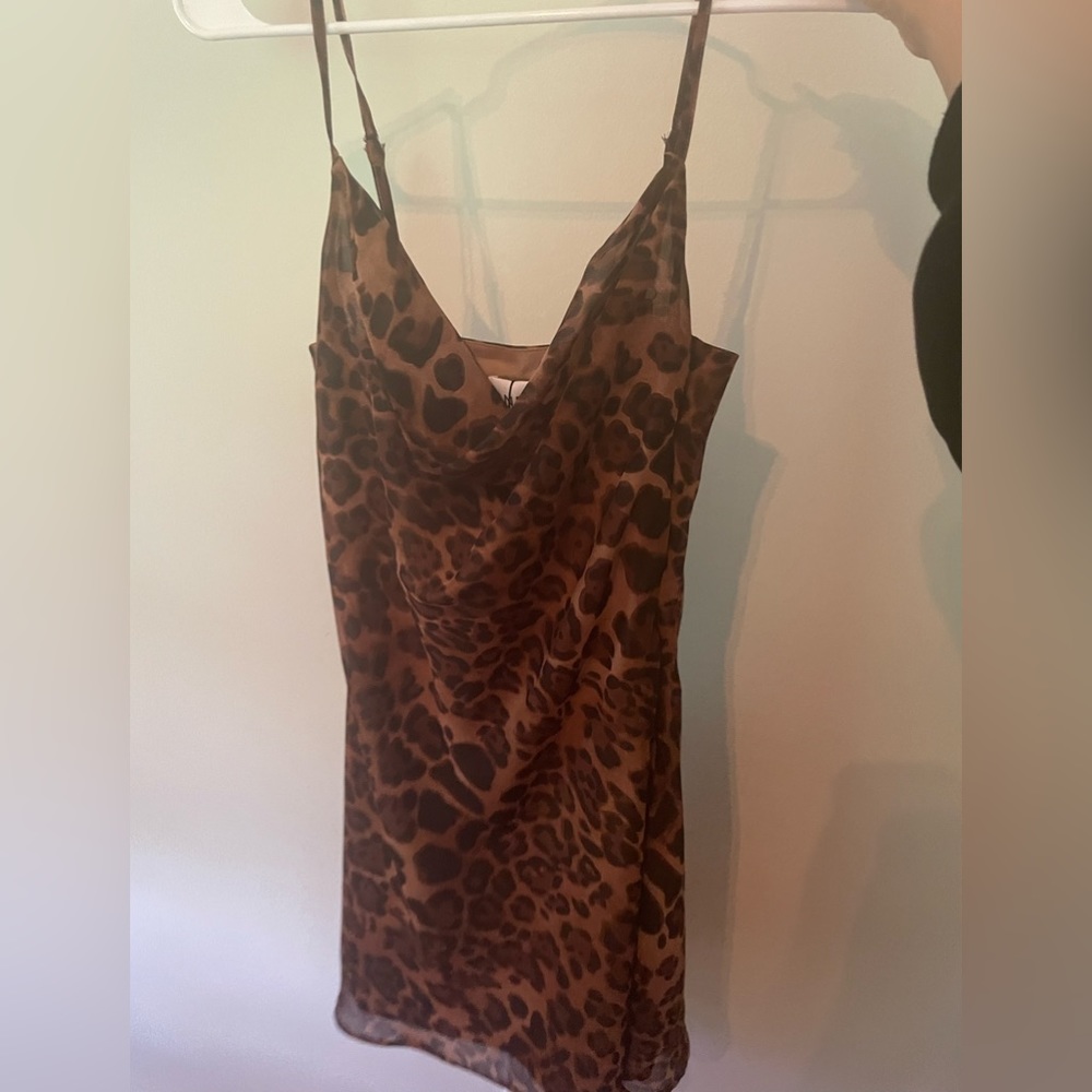 Cheetah Print Mini Dress